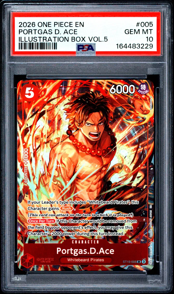 2026 #005 Portgas D. Ace PSA 10 One Piece Promos