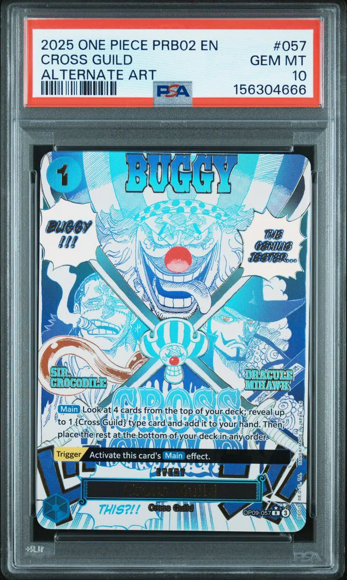 2025 #057 Cross Guild PSA 10 One Piece PRB02-Premium Booster -One Piece Card the Best- Vol.2