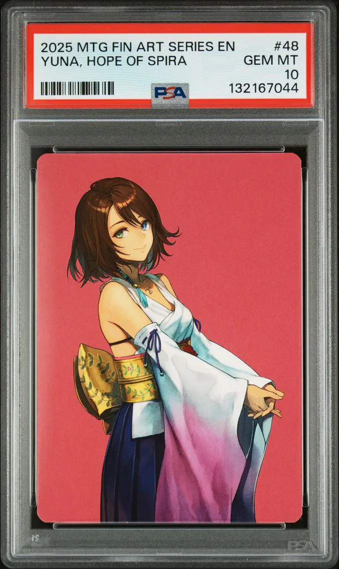 2025 #48 Yuna, Hope of Spira PSA 10 Final Fantasy Art Series