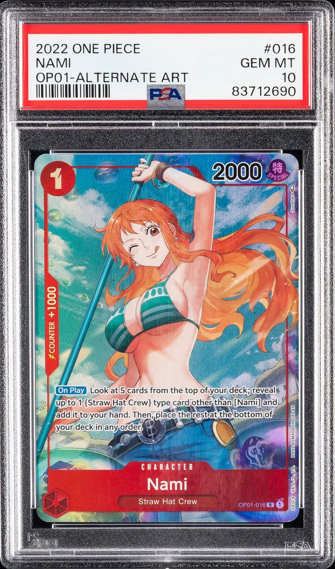 2022 #016 Nami PSA 10 OP01-Roman