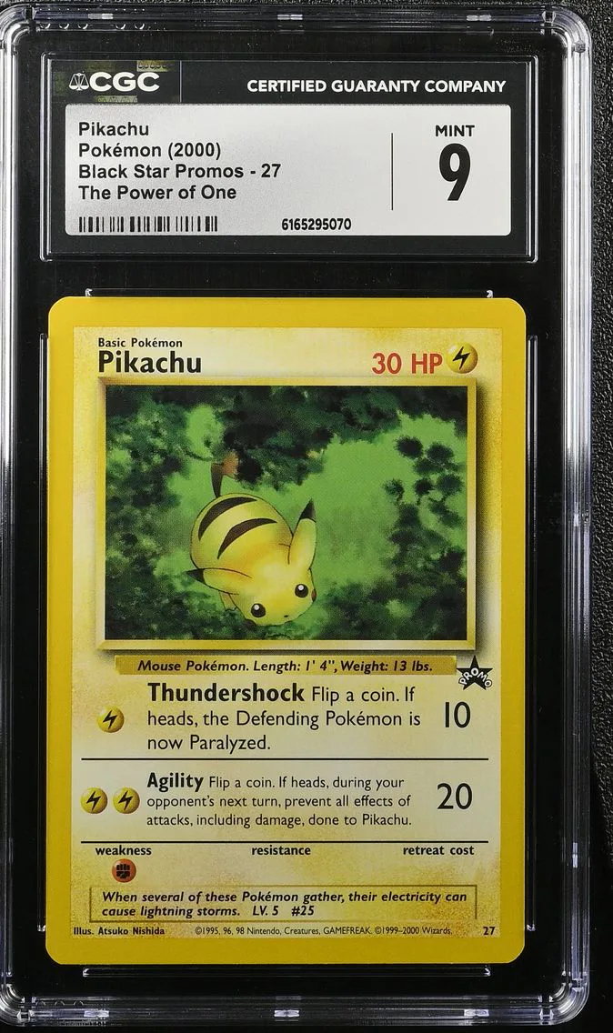 2000 #27 Pikachu CGC 9 Black Star Promos - WotC - English