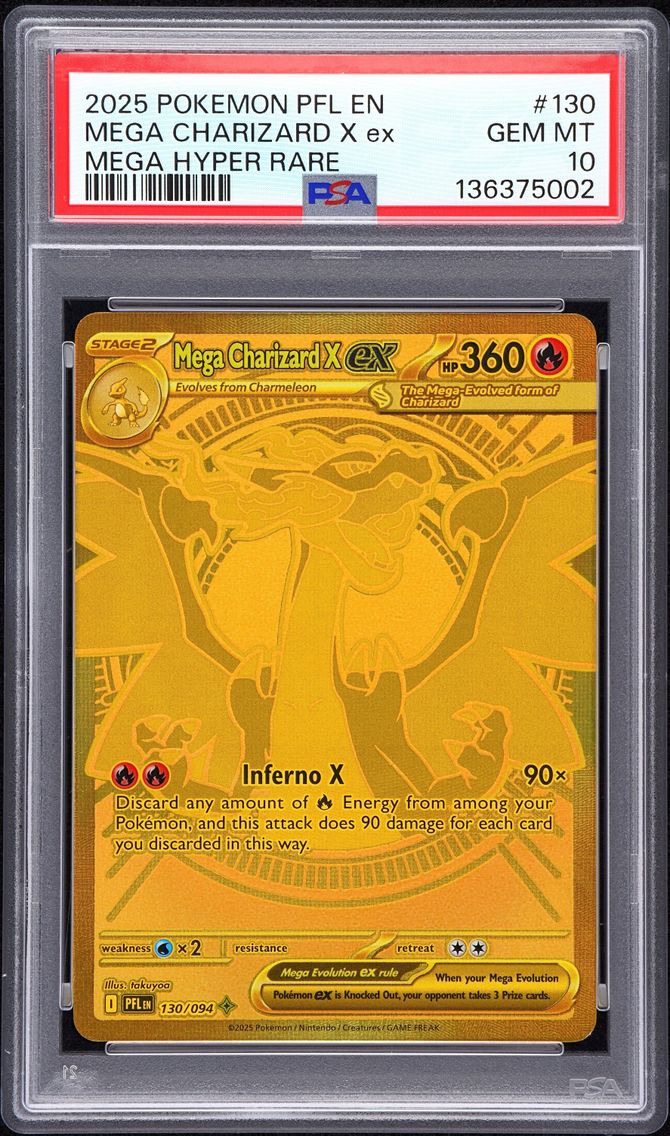 2025 #130 Mega Charizard X EX PS