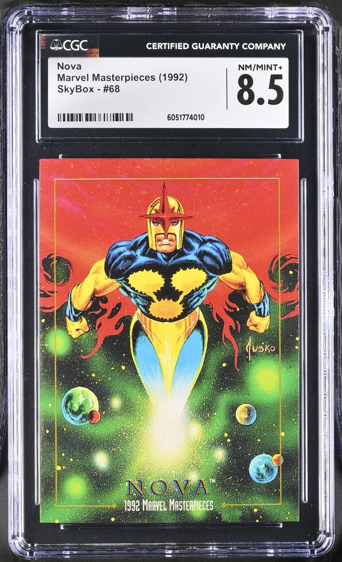 1992 #68 Nova CGC 8.5 Marvel Masterpieces (1992) - English
