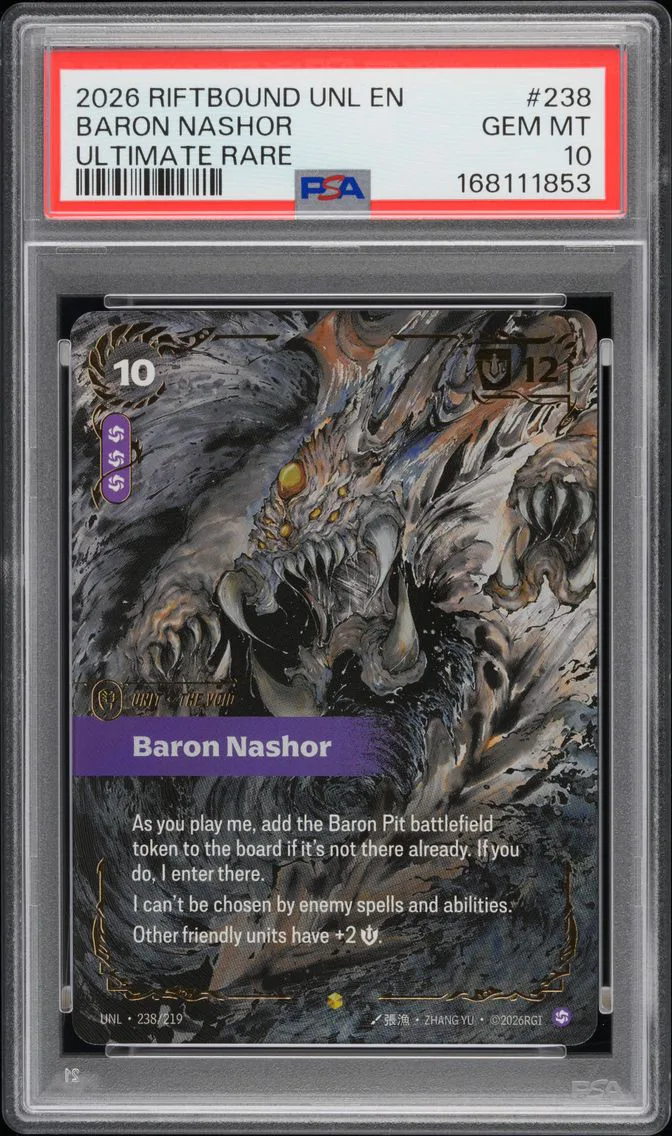 2026 #238 Baron Nashor PSA 10 Riftbound: League of Legends Unl-Unleashed