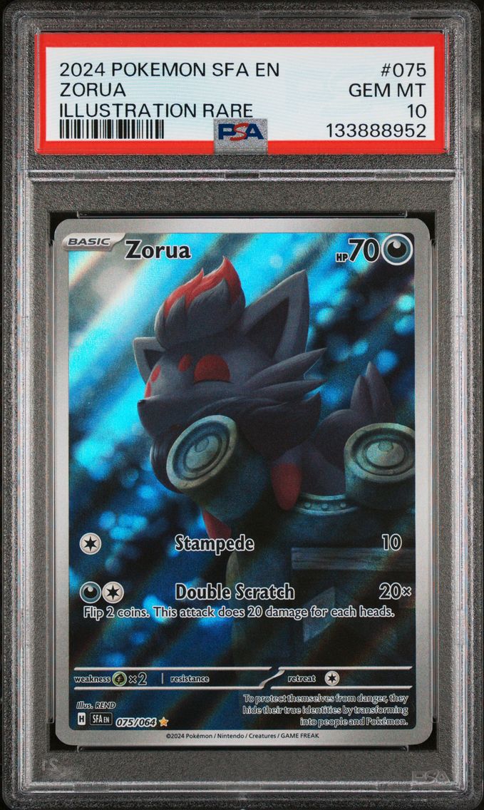 2024 #075 Zorua PSA 10 Sfa EN-Shrouded Fable