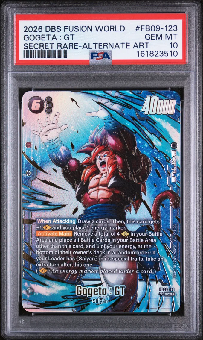 2026 #FB09-123 Gogeta : GT PSA 10 Dragon Ball Super Card Game Fusion World Dual Evolution