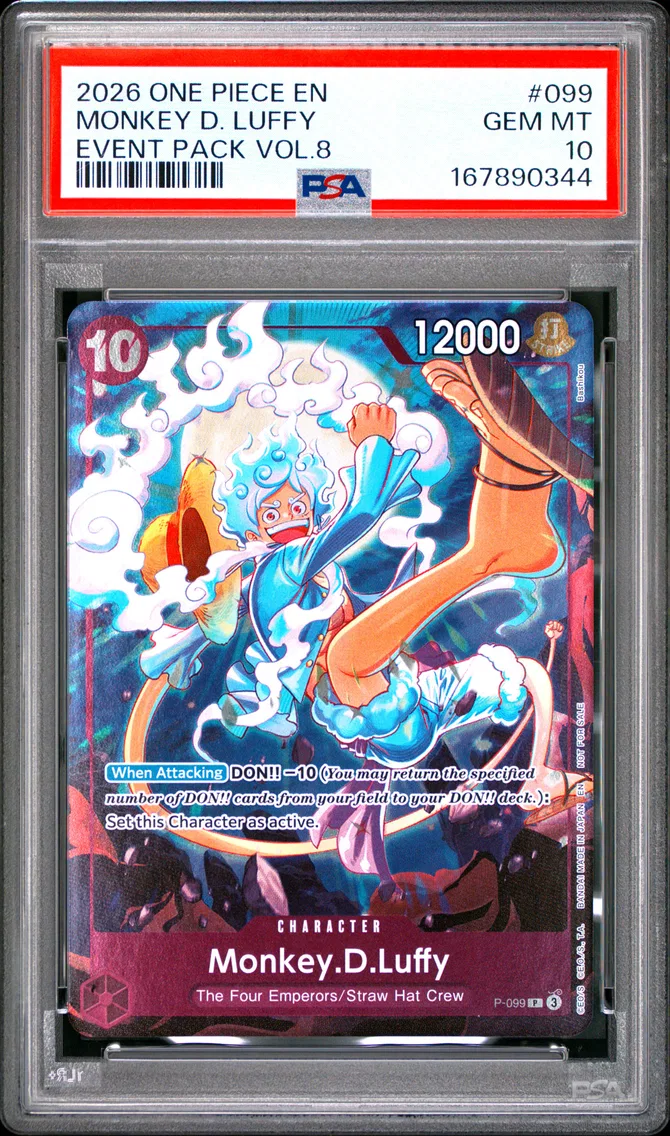 2026 #099 Monkey D. Luffy PSA 10 One Piece Event Pack Vol.8