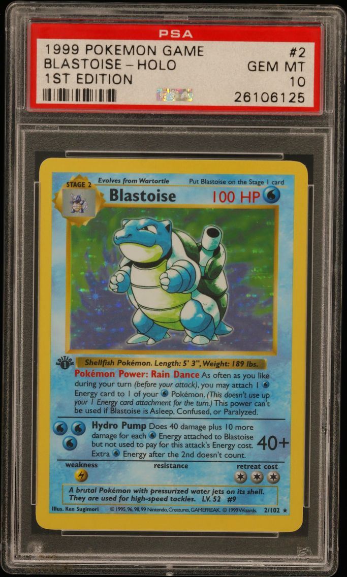 1999 #2 Blastoise-Holo 1st Editi