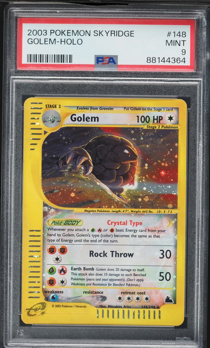 2003 #148 Golem-Holo PSA 9 Skyridge Pokemon