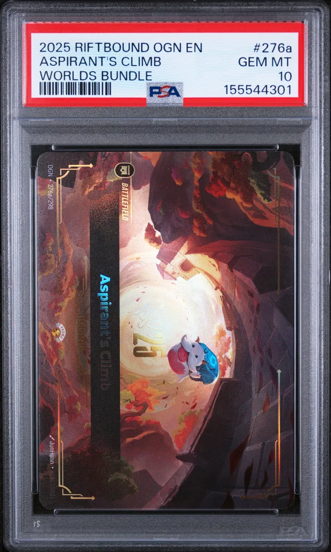 2025 #276a Aspirant's Climb PSA 10 Riftbound: League of Legends Ogn-Origins