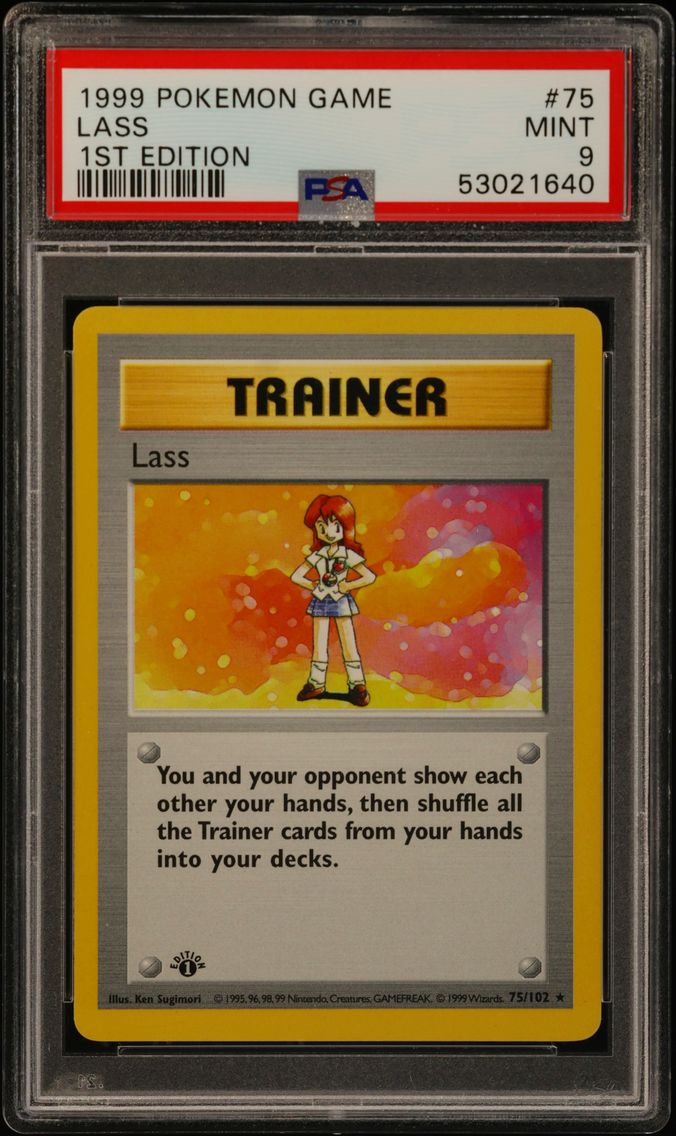 1999 #75 Lass 1st Edition PSA 9 Game