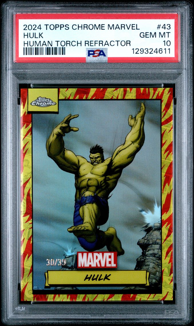 2024 #43 Hulk PSA 10 Topps Chrom