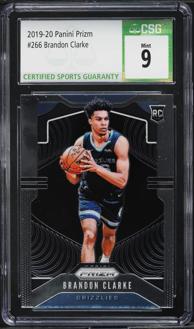 2019 Panini Prizm Brandon Clarke ROOKIE #266 CSG 9 MINT