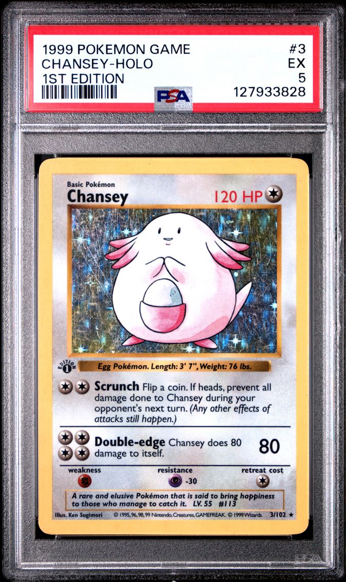 1999 #3 Chansey-Holo 1st Edition
