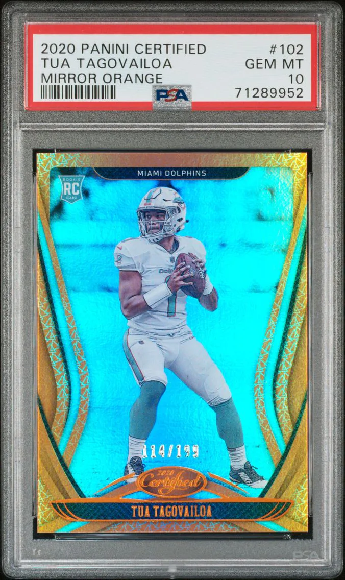 2020 #102 Tua Tagovailoa PSA 10 Panini Certified