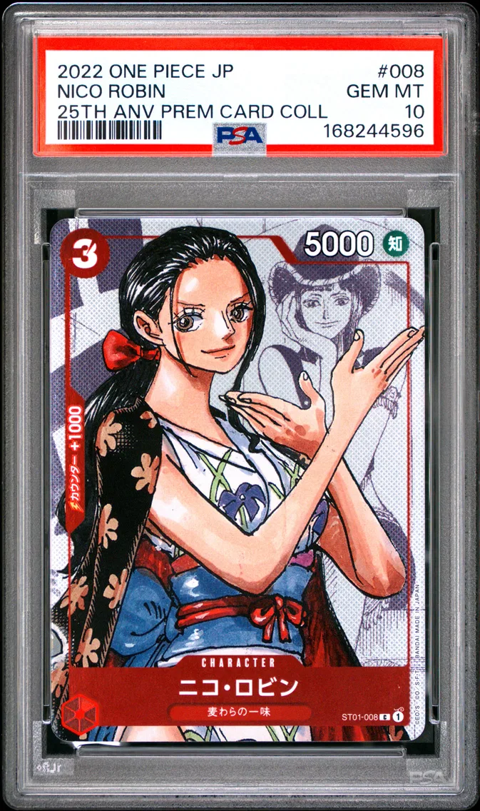 2022 #008 Nico Robin PSA 10 One Piece Japanese 25th Anniversary Premium Card Collection