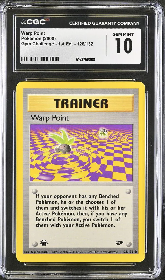 2000 Gym Challenge - 1st Edition - English Warp Point #126 CGC 10