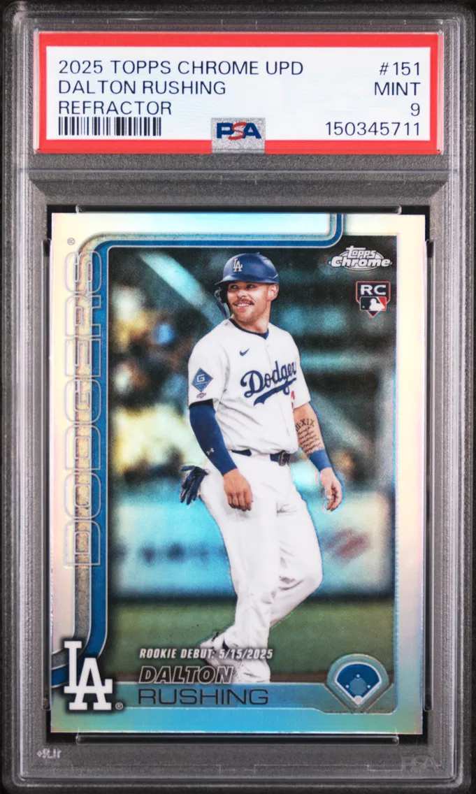 2025 #151 Dalton Rushing PSA 9 Topps Chrome Update