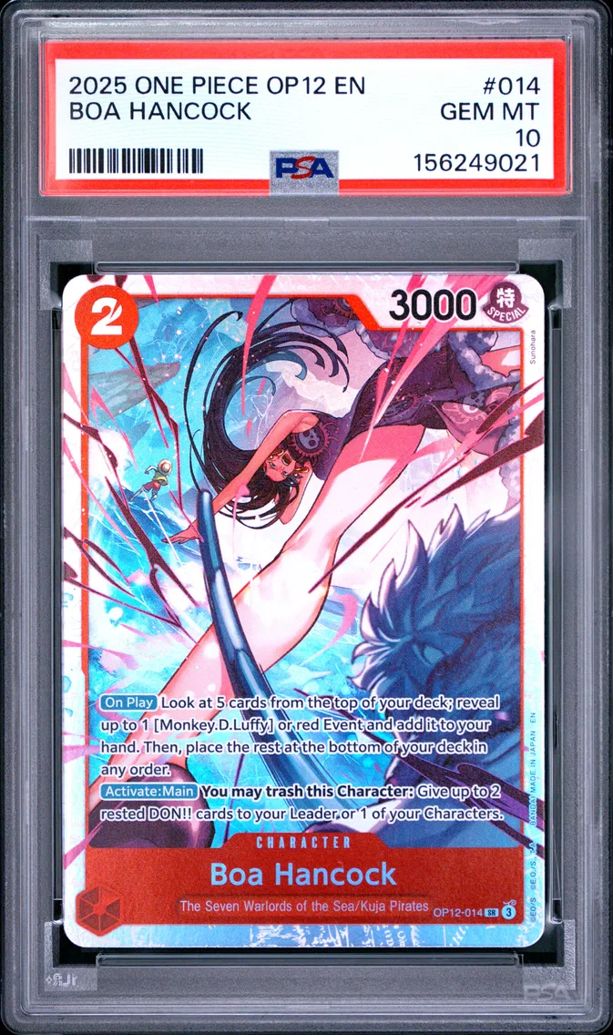 2025 #014 Boa Hancock PSA 10 One Piece OP12-Legacy of the Master