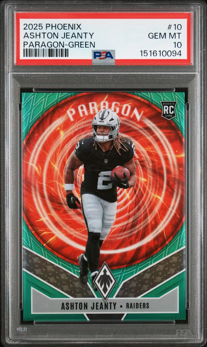 2025 #10 Ashton Jeanty PSA 10 Panini Phoenix Paragon