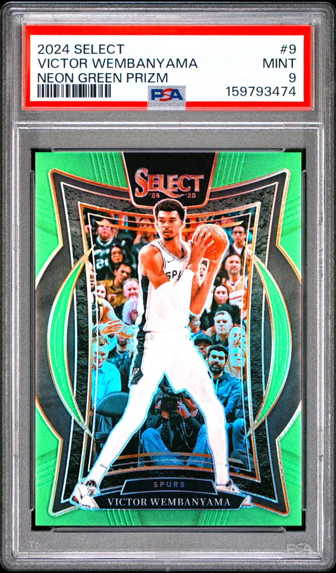 2024 #9 Victor Wembanyama PSA 9 Panini Select