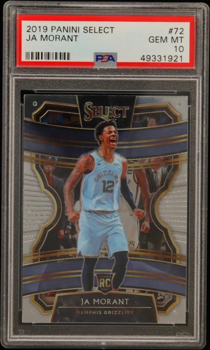 2019 #72 Ja Morant PSA 10 Panini Select