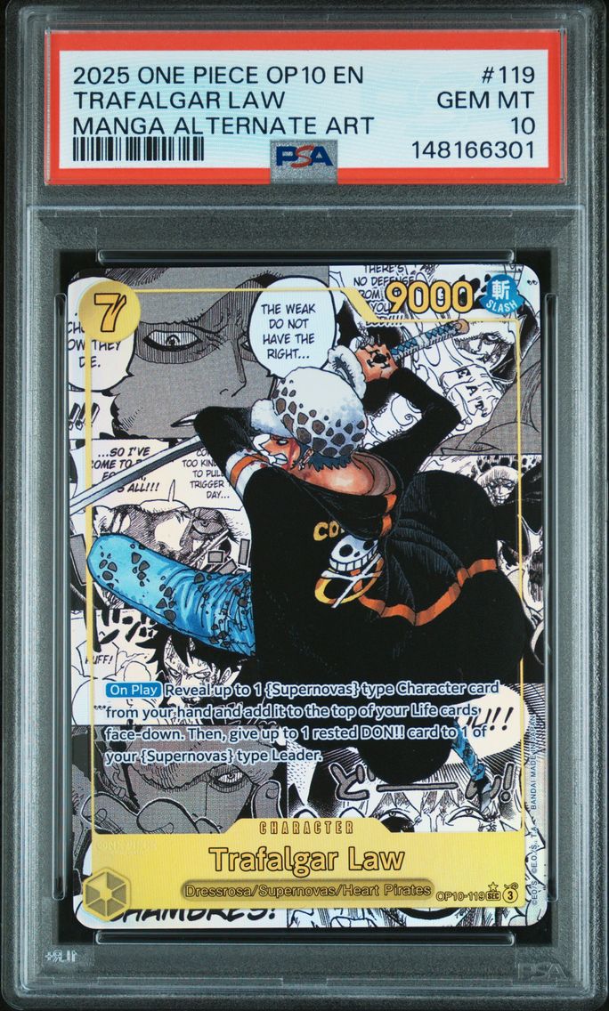 2025 #119 Trafalgar Law PSA 10 O