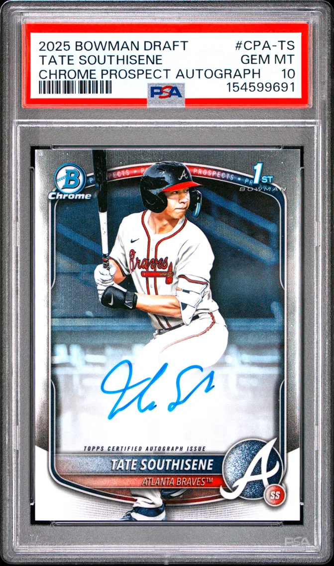 2025 #CPA-TS Tate Southisene PSA 10 Bowman Draft Chrome Prospect Autographs