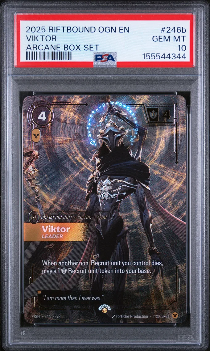 2025 #246b Viktor - Leader PSA 10 Riftbound: League of Legends Ogn-Origins