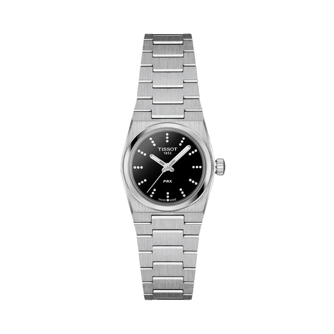 Tissot PRX Quartz w/ Diamonds 25mm - Black on Bracelet