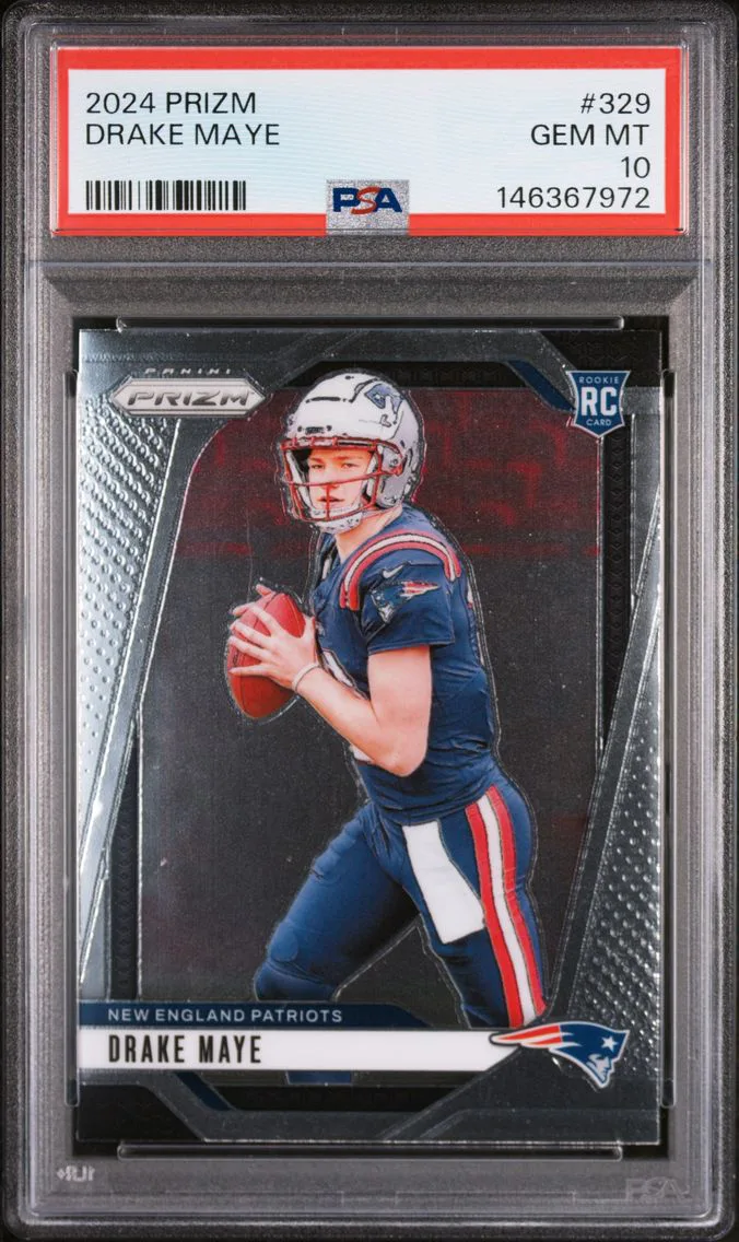 2024 #329 Drake Maye PSA 10 Panini Prizm