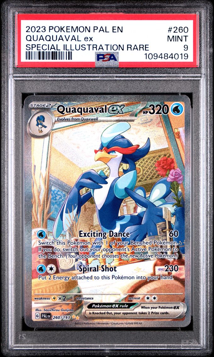 2023 #260 Quaquaval EX PSA 9 Pal EN-Paldea Evolved