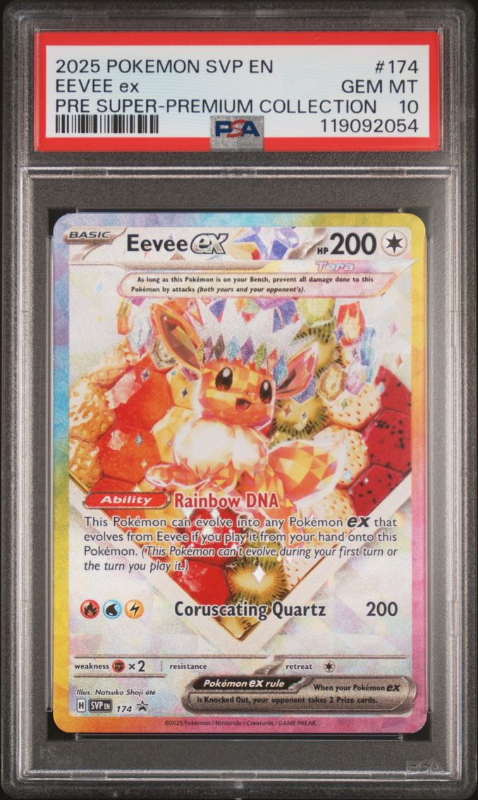2025 #174 Eevee EX PSA 10 Svp EN