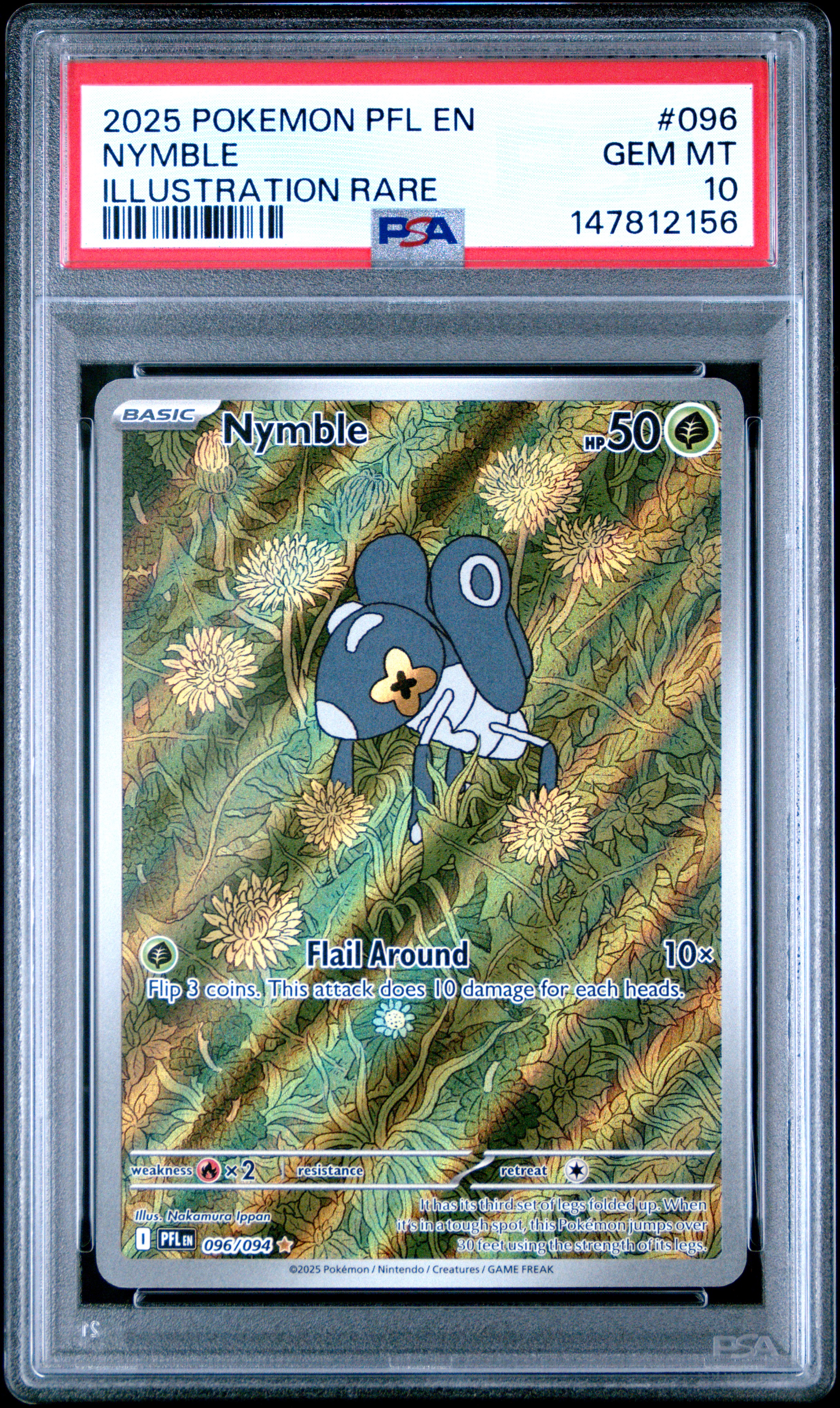 2025 #096 Nymble PSA 10 Pfl En-Phantasmal Flames