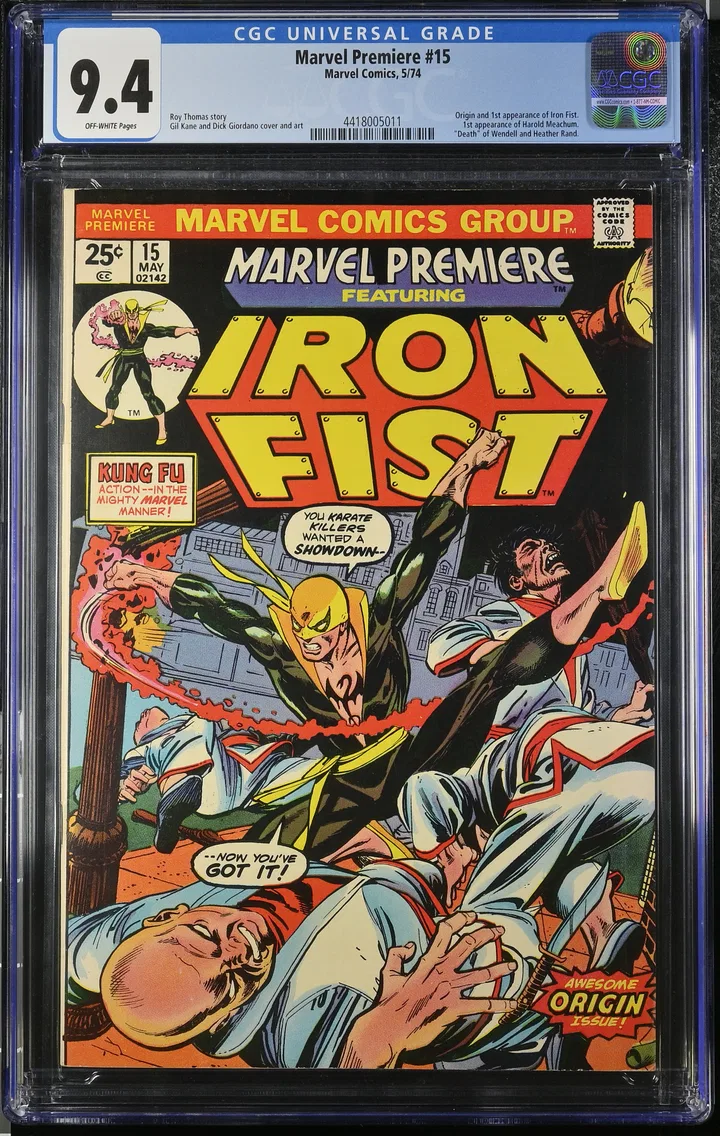 1974 Marvel Premiere #15 CGC 9.4 Marvel Comics