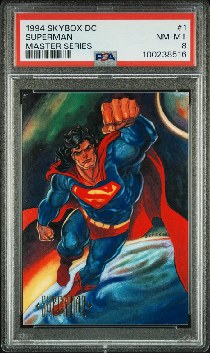 1994 #1 Superman PSA 8 Skybox DC Master Series