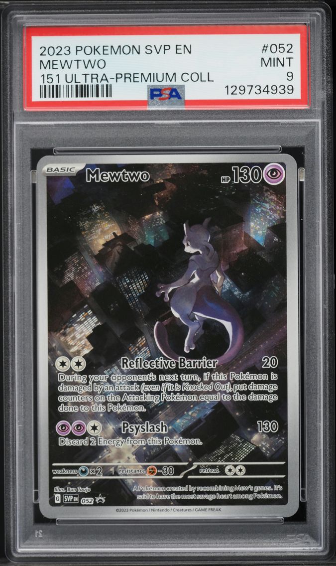 2023 #052 Mewtwo PSA 9 Svp EN-SV Black Star Promo Pokemon