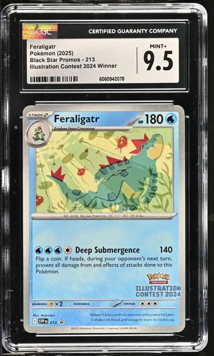 2025 Black Star Promos - Scarlet & Violet SVP EN - English Feraligatr #213 CGC 9.5