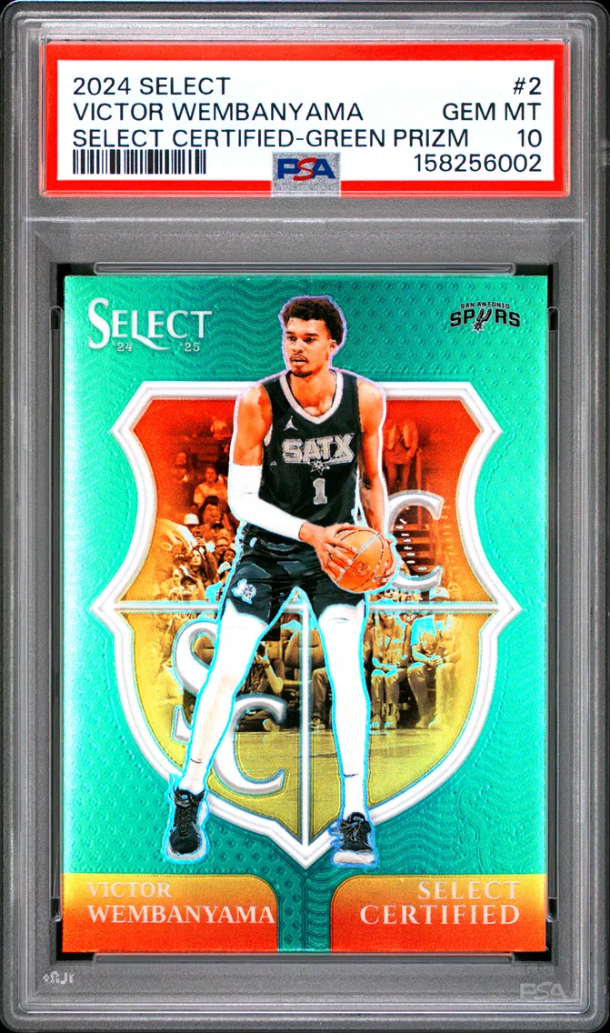 2024 #2 VICTOR WEMBANYAMA PSA 10 Panini Select Select Certified