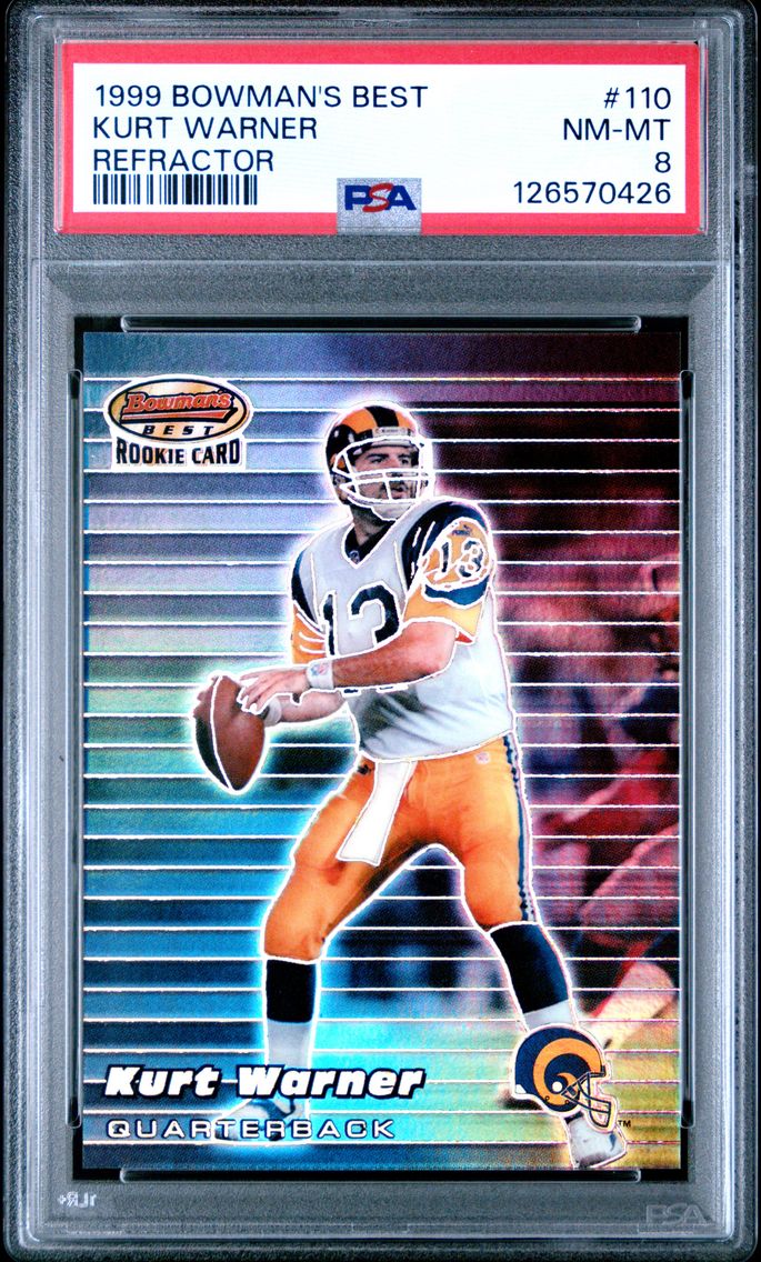 1999 #110 Kurt Warner PSA 8 Bowm