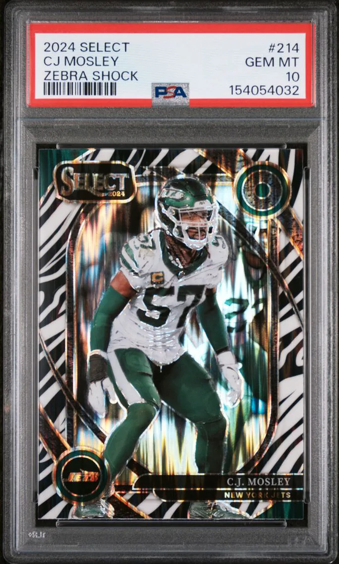 2024 #214 CJ Mosley PSA 10 Panini Select