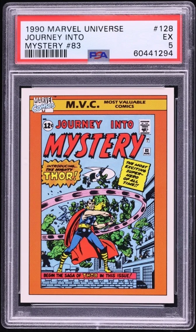 1990 #83 Impel Marvel Universe Journey Into Mystery #128 EX PSA 5