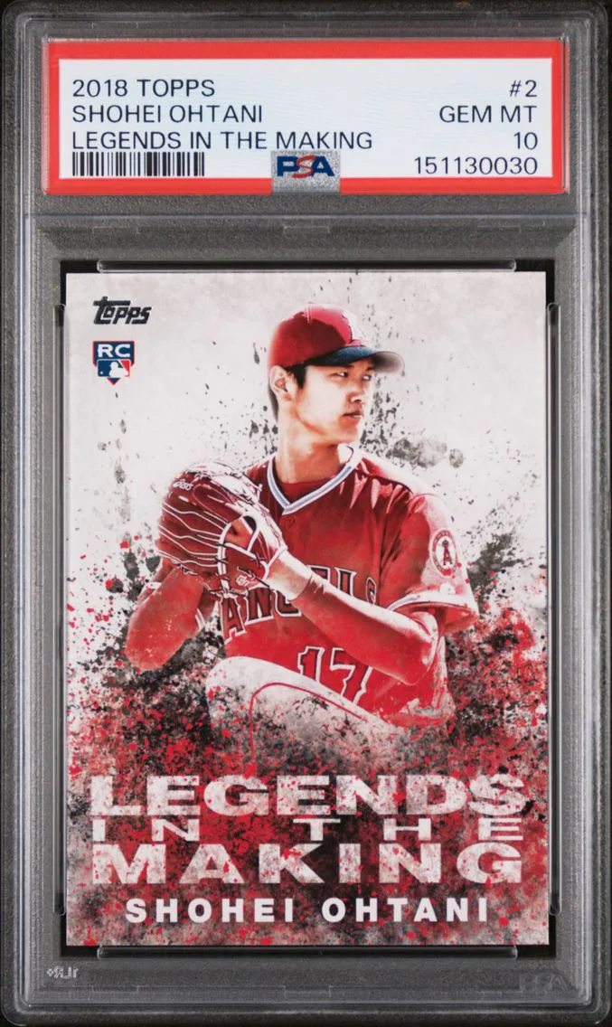2018 #2 Shohei Ohtani PSA 10 Topps Legends in the Making