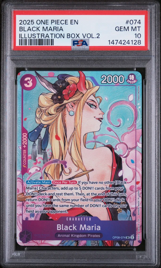 2025 #074 Black Maria PSA 10 One Piece Promos