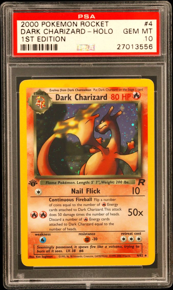 2000 #4 Dark Charizard-Holo 1st 