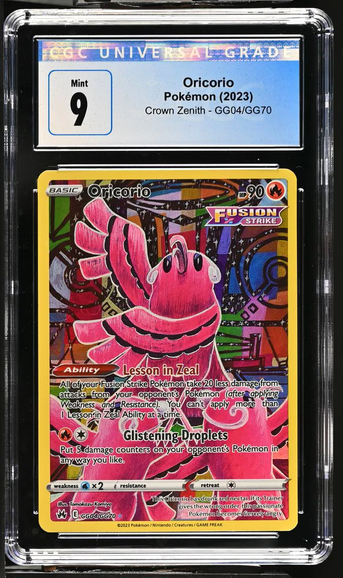 2023 #GG04/GG70 Oricorio CGC 9 Crown Zenith - English