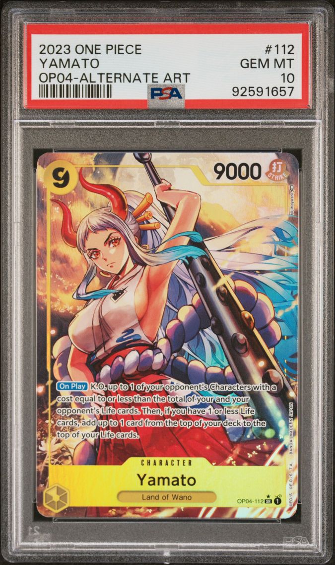 2023 #112 Yamato Alternate Art PSA 10 OP04-Kingdoms of Intrigue One Piece