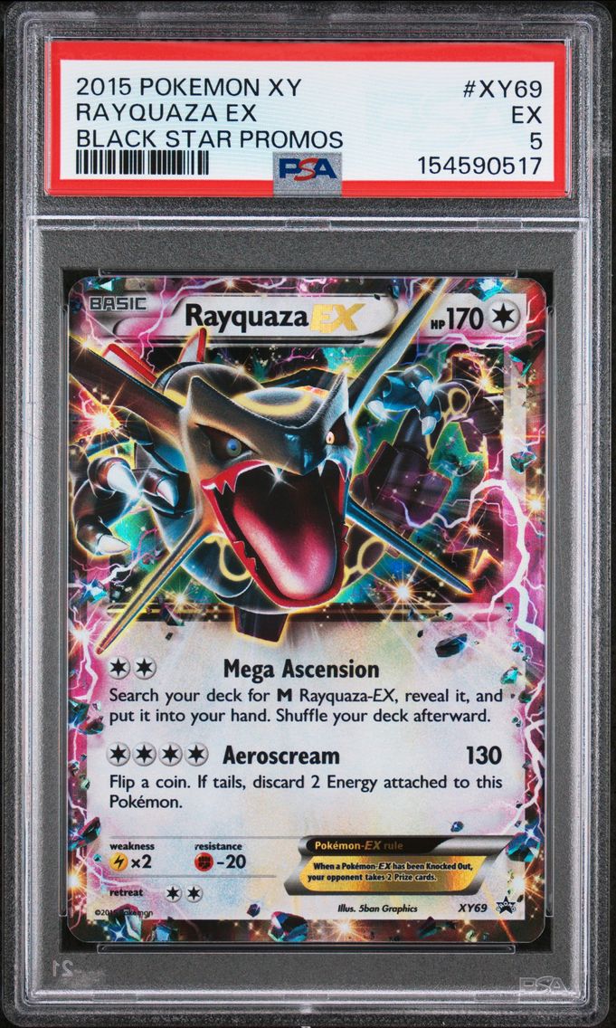 2015 #XY69 Rayquaza EX PSA 5 XY 