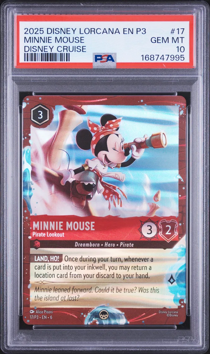 2025 #17 Minnie Mouse - Pirate Lookout PSA 10 Disney Lorcana EN P3-Promo