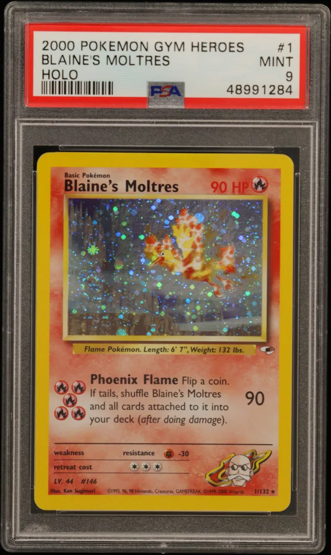 2000 #1 Blaine's Moltres PSA 9 G